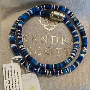 Kendra Scott Reece Blue and gold Bracelet NWT